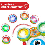 Chicco 00009820100000 Mi First Schlagzeug-Set mit Lichtern und Sounds, 3 Spielmodi, Musikinstrument mit Batterie für Kinder, mehrfarbig, groß, Jucarii Bebe Naty Shop