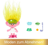 Mattel DREAMWORKS TROLLS United We Stand – Hairy Surprises Viva-Puppe mit leuchtend gelbem Plüschhaar und 3 Überraschungszubehörteilen, für Kinder ab 3 Jahren, HNF11