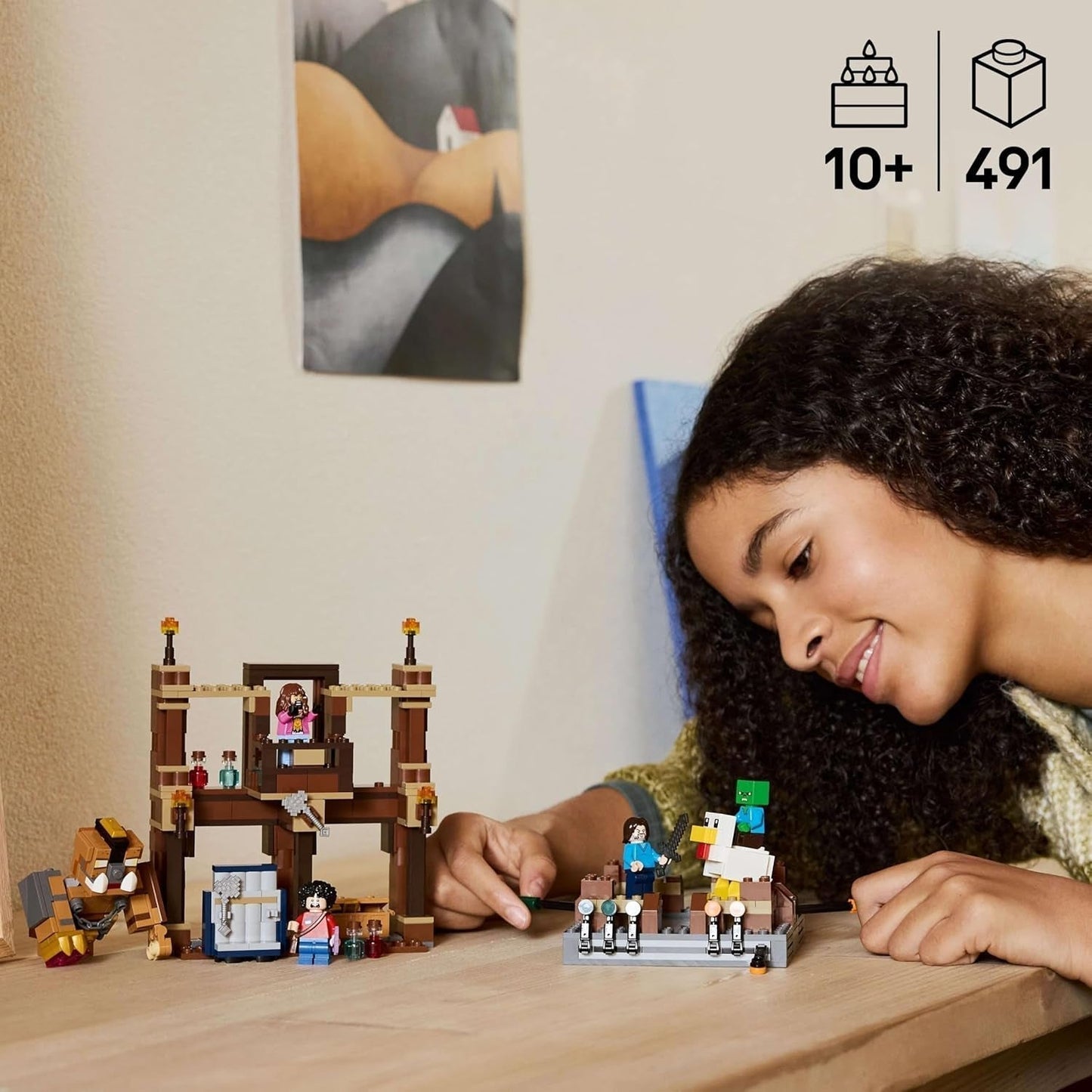 LEGO Minecraft Forest Manor mit Boxring – Gamer-Set mit Zombies und Oberborst – Interaktives Bauspielzeug mit Ausrüstung und Schienen – Geschenk für Jungen und Mädchen ab 10 Jahren – 21272 Bausets Besuchen Sie den LEGO-Store