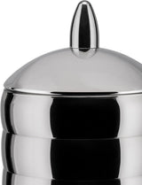 Alessi Kalistò 2 CB02 – Küchendose aus Edelstahl 18/10 mit Aluminiumknopf, 114 cl, silber Aufbewahrungsboxen für Lebensmittel Naty Shop