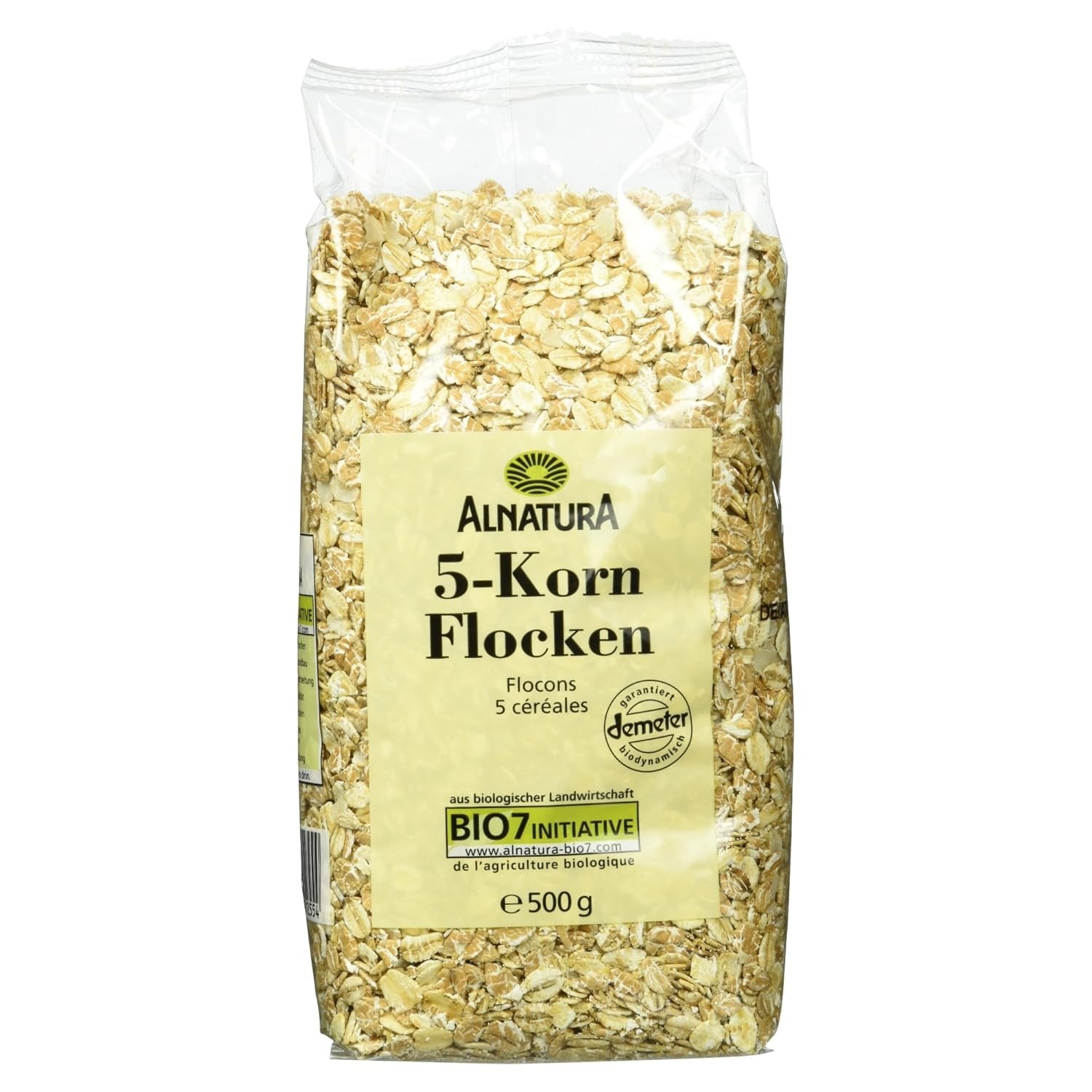 Bio-Flocken aus 5 Getreidesorten, 500 g