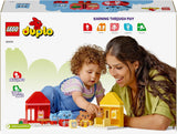 LEGO DUPLO Alltagsroutinen: Essen & Schlafenszeit, Kleinkind-Lernspielzeug zur Förderung der sozialen und emotionalen Entwicklung, mit 4 Tierfiguren, Geschenk für Kinder ab 18 Monaten 10414 Bausets Besuchen Sie den LEGO-Store