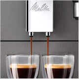 Melitta Avanza – Espressovollautomat mit Milchsystem, Espressomaschine mit Mahlwerk und extra großem Wassertank (1,5 l) für z.B. Cappuccino oder Espresso, Mystic Titan