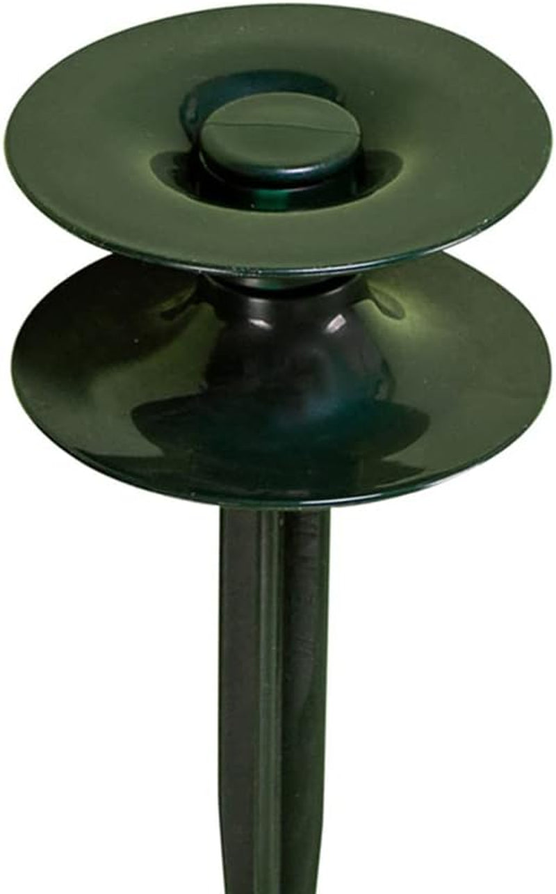 3er-Set Schlauchführungen, grün, 24 x 9 cm | Gartenschlauch- und Kabelführung mit Erdanker | Schlauchtrommel zum Schutz von Beeten und Hauswänden | Haspel für Gartenschlauch und Kabel