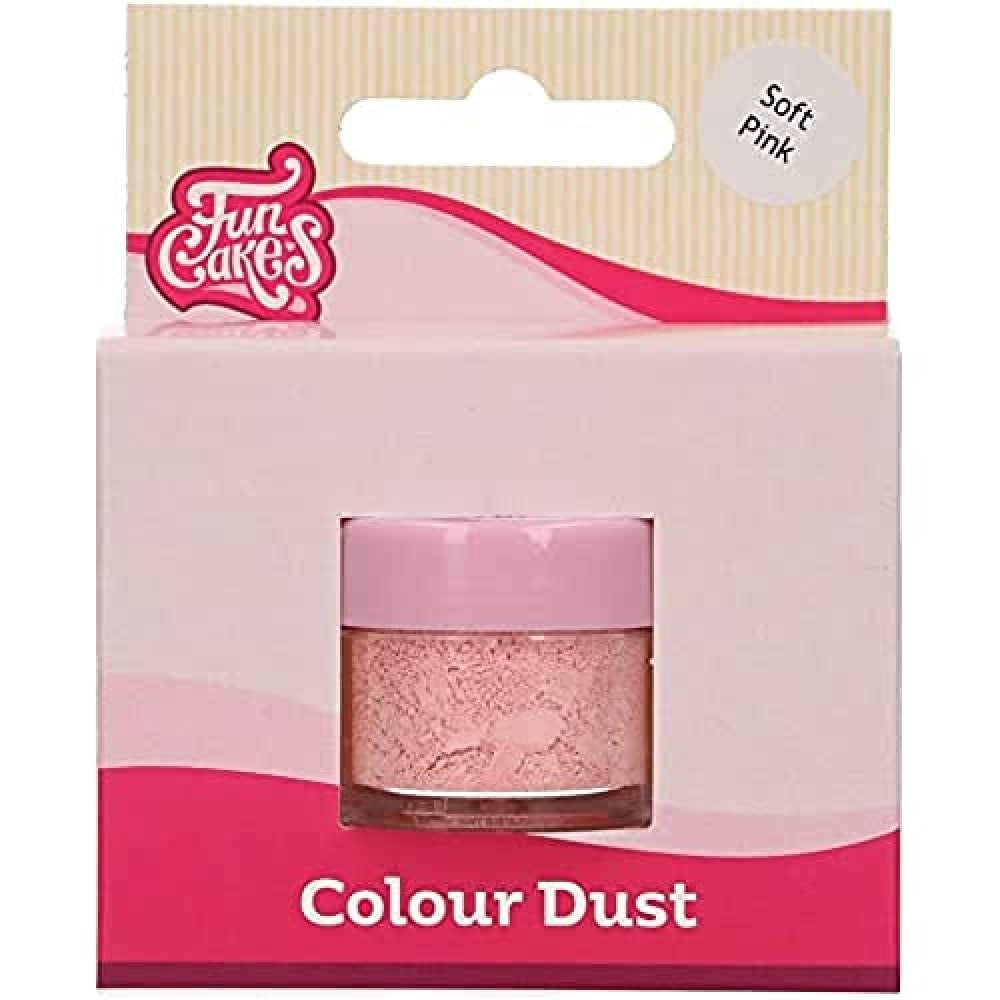 Funcakes Color Dust Pink Pal: Lebensmittelfarbpulver, zum Dekorieren von Kuchen, Halal-zertifiziert