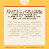 Venchi – Packung mit 6 Tafeln dunkler Schokolade mit Haselnüssen, 600 g – Ohne Zuckerzusatz – Ohne künstliche Süßstoffe – Glutenfrei – Vegan – Geschenkidee