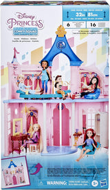 Disney Princess Castle Comfy Squad Puppenhaus mit 6 Möbelstücken und 16 Zubehörteilen Spielzeug für 5-jährige Mädchen Puppenhäuser Naty Shop