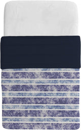 Einfache Sommerdecke, Mikrofaser, Jeansstreifen, 200 x 240 cm. Steppdecken und Steppdecken Naty Shop