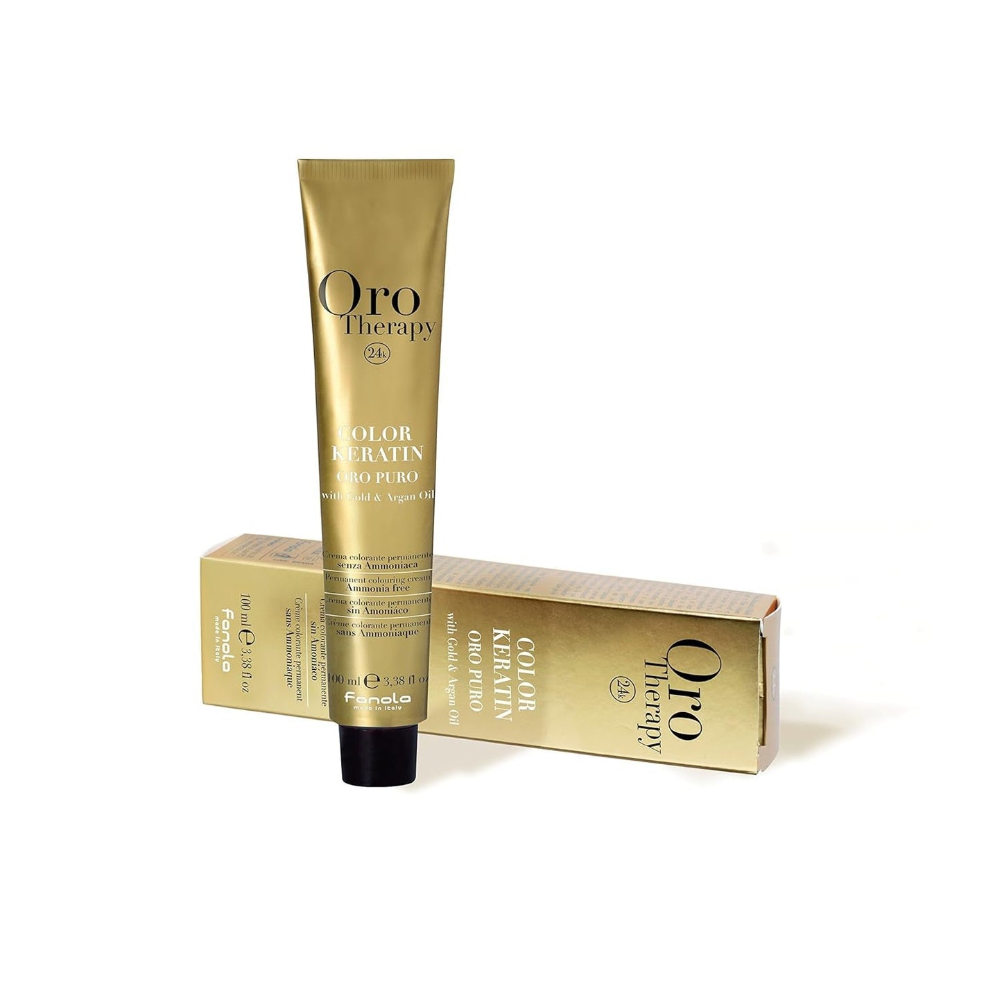 Fanola Oro Therapy Color Keratin 5.0 100 ml Haarfärbemittel Naty Shop 5.6 Hellbraun Rot