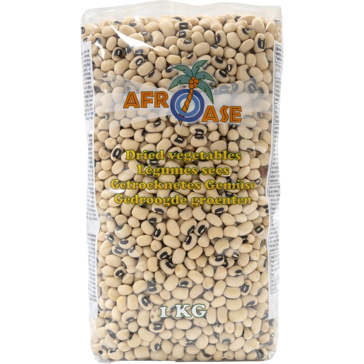 AFROASE - Schwarzaugenerbsen - 1 x 1 kg