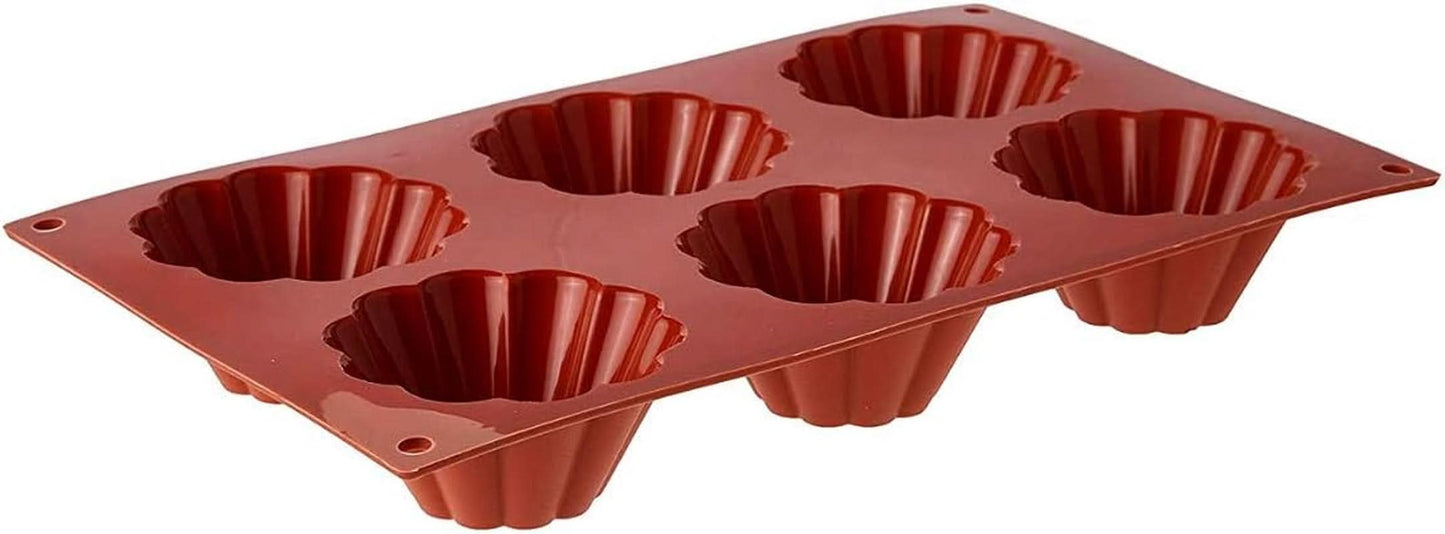 Silikomart Backform, 20.035.00.0060 SF 035, „SF 035 Briochette Cannellata“ Kitchen Naty Shop Deep