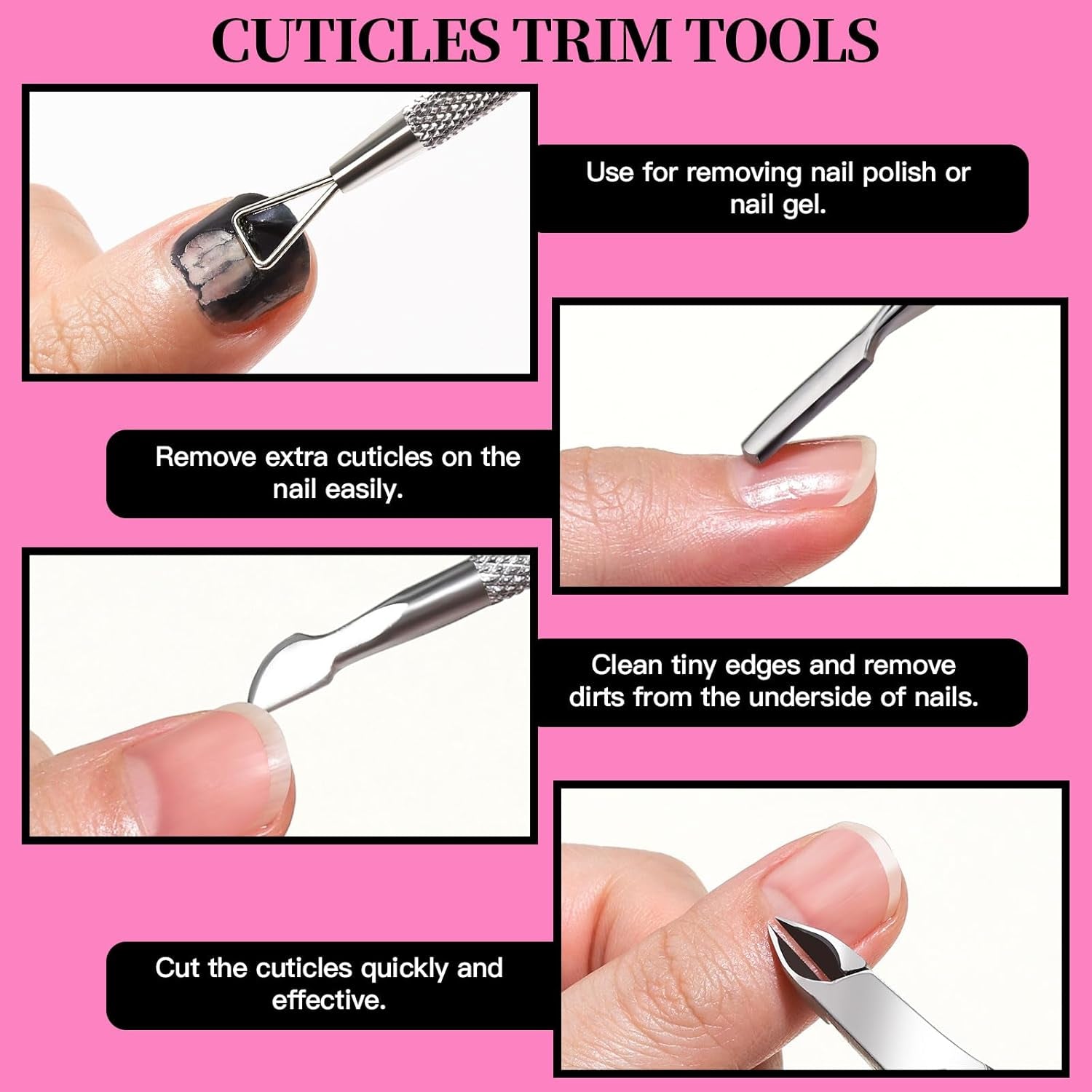FANDAMEI Maniküre-Set, Buffer Für Nägel, Nagelfeile 100/180, Nagelfeilen Für Gelnägel, Nagelhautschieber, Buffer Für Gelnägel, Feilen Für Gelnägel, Nagelzange, Nagelfeilen Set, Maniküre & Pediküre Set