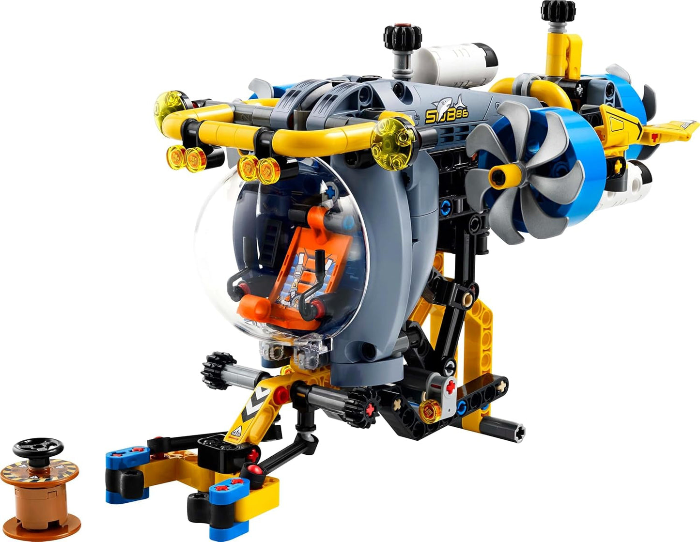 LEGO Technic Deep Sea Explorer U-Boot, Bauspielzeug für Kinder ab 9 Jahren, Jungen und Mädchen, kreative Geburtstagsgeschenkideen, baubares Fahrzeug mit rotierenden Propellern, 42201 Bausets. Besuchen Sie den LEGO-Store