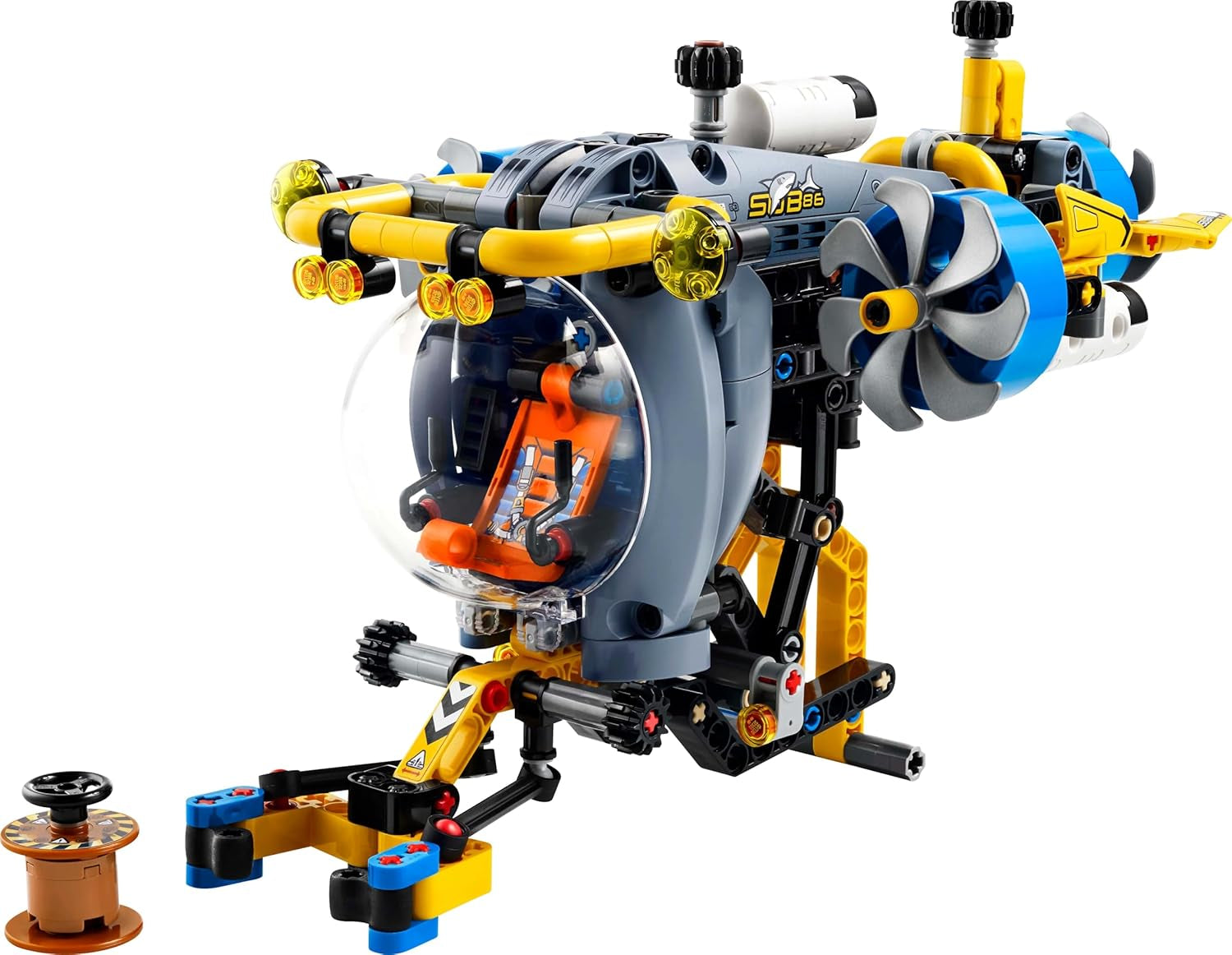 LEGO Technic Deep Sea Explorer U-Boot, Bauspielzeug für Kinder ab 9 Jahren, Jungen und Mädchen, kreative Geburtstagsgeschenkideen, baubares Fahrzeug mit rotierenden Propellern, 42201 Bausets. Besuchen Sie den LEGO-Store
