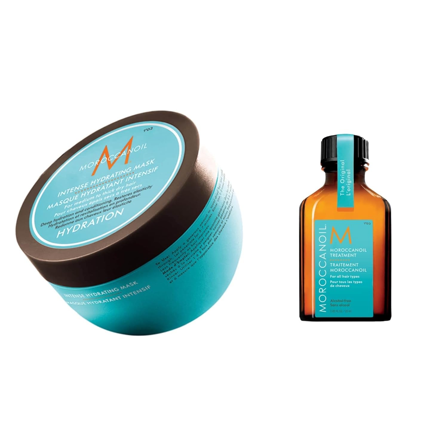Moroccanoil intensive Feuchtigkeitsmaske Naty Shop Haarmaske 250 ml Original-Behandlungspackung 25 ml