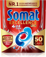 Somat Excellence plus 4In1 Caps (50 Caps), Naty Shop Spülmaschinentabs