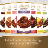 Riegel Crème Brûlée Lindt Chocolate Creation | Crème Brûlée-Füllung mit knusprigem Karamell, garniert mit feinster Vollmilchschokolade | Schokoriegel | Schokoladengeschenk, 150g