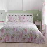 Dreams & Drapes Design – Wisteria – gesteppte Bettdecke – 200 cm x 230 cm in Rosa. Betten und Decken DREAMS AND DRAPES Rose 200 cm x 230 cm