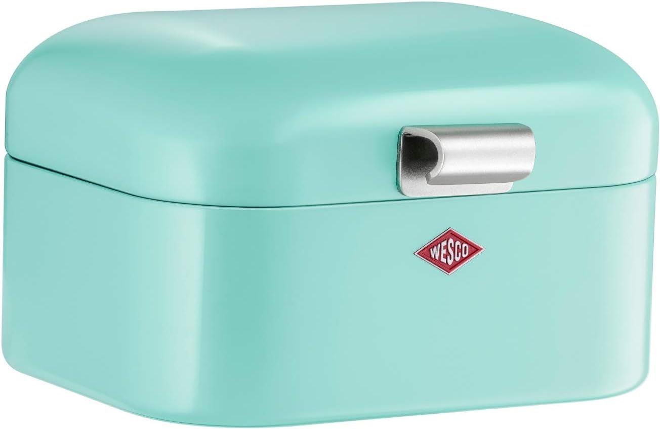 Wesco 235 001 Mini Grandy Brotkorb 17 x 18 x 12 cm (L/B/H) rosa, Edelstahl Frischhalteboxen Naty Shop Mint