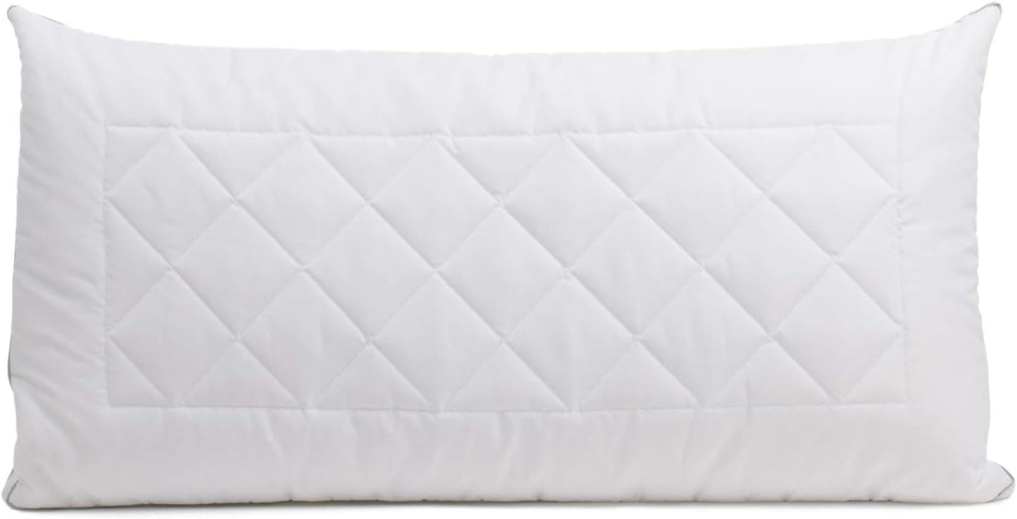 Gözze - Kissen mit Innenkissen 150G und Klimastreifen, inklusive Nachfüllbeutel, 40 x 80 cm - Weiß Naty Shop Standardkissen Weiß 40 x 80 cm