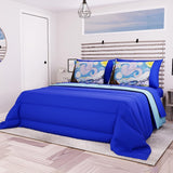PETTI Artigiani Italiani – Winterdecke für Doppelbett, Maxi, einfarbig, doppelseitig, weiß, grau, 100 % Made in Italy