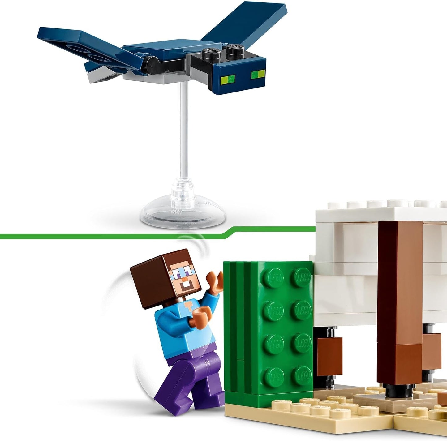 LEGO Minecraft Steve's Desert Expedition, Videospielset für Jungen und Mädchen, Biom mit Steve, Haus, Figuren und Kamelspielzeug, Gamer-Geschenk für Kinder ab 6 Jahren 21251 Bausets Besuchen Sie den LEGO-Store