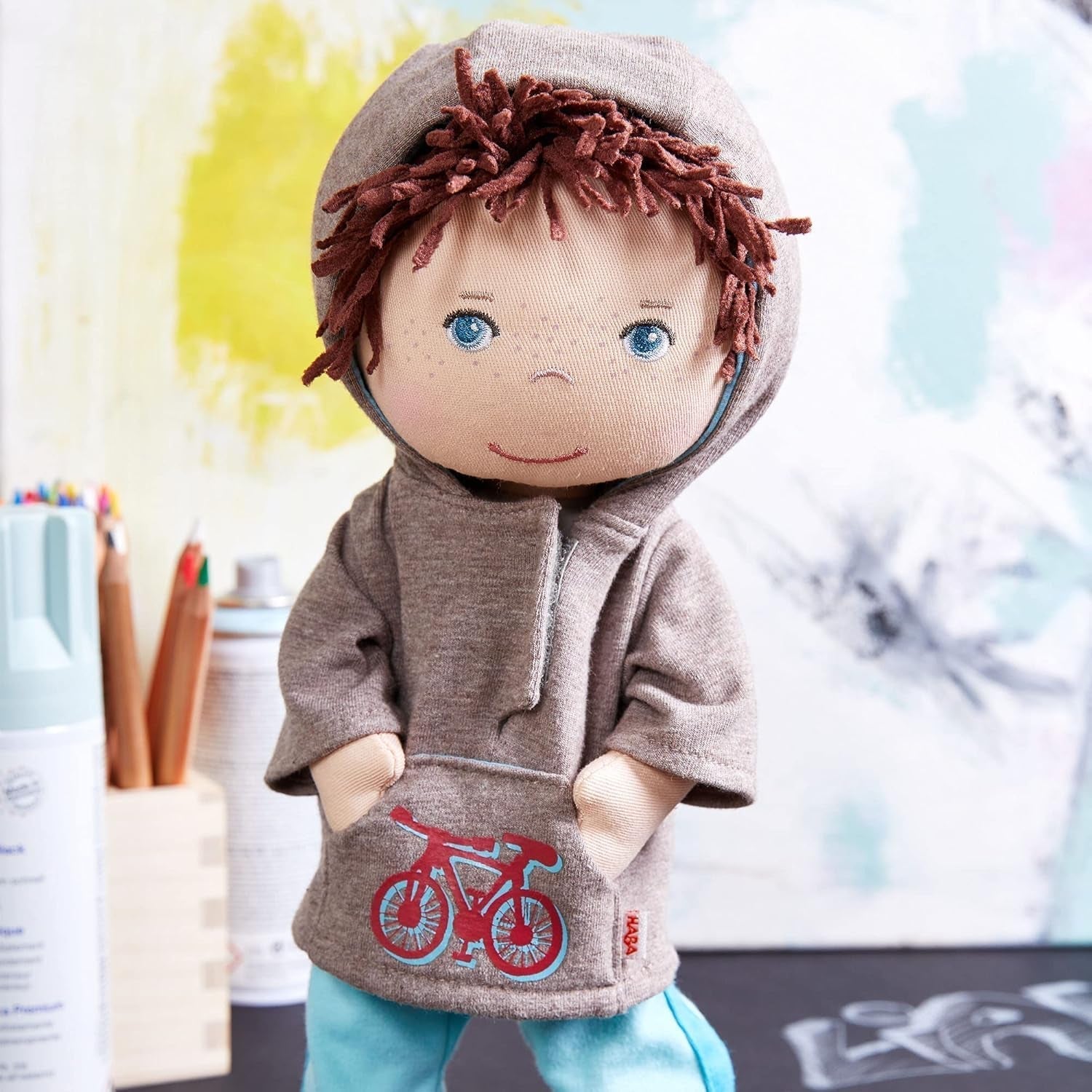HABA 306528 – Lian Doll – Plüschpuppe für Kinder ab 18 Monaten zum Spielen und Kuscheln aus weichen Materialien – Größe: 30 cm Naty Shop Dolls
