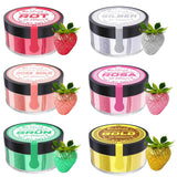 Essbarer Glitzer, Set mit 6 Farbtönen, 5 Gramm Glitter Naty Shop