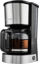 Kaffee-Espressomaschine mit Clatronic®-Filter | für 12-14 Tassen | Kaffee-Espressomaschine mit Filter | Edelstahlgehäuse | Anti-Tropf | Espresso | Kaffee-Espressomaschine mit Filter | 800W | KA 3808