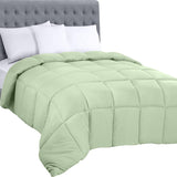 Utopia Bedding Ganzjahres-Bettdecke, 250 g/m², Plüschfüllung aus silikonisierter Faser, Doppelbett, genäht in Box (Doppelbett XL, hellgrau), Naty Shop Bettdecken und Bettdecken, Queen-Sage-Drüsen (1 Packung)