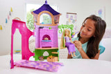 Disney Princess HMV99 – Beweglicher Rapunzel-Puppen- und Spielturm mit rundum Spaß, 6 Spielbereichen und 15 Zubehörteilen, inspiriert vom Disney-Film, Spielzeug für 3-jährige Puppen Naty Shop Dolls