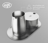 alfi Milch- und Zuckerset, matte Oberfläche, hochwertiges Milch- und Zuckerset aus Edelstahl, elegantes Design, spülmaschinenfest, langlebig
