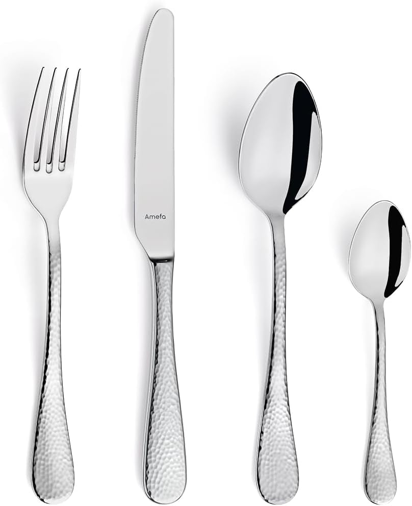 Amefa Sierra Besteckset 6 Personen | 24-teilige Küche aus Edelstahl 18/10 Naty Shop 24-Teilig / 6 Personen