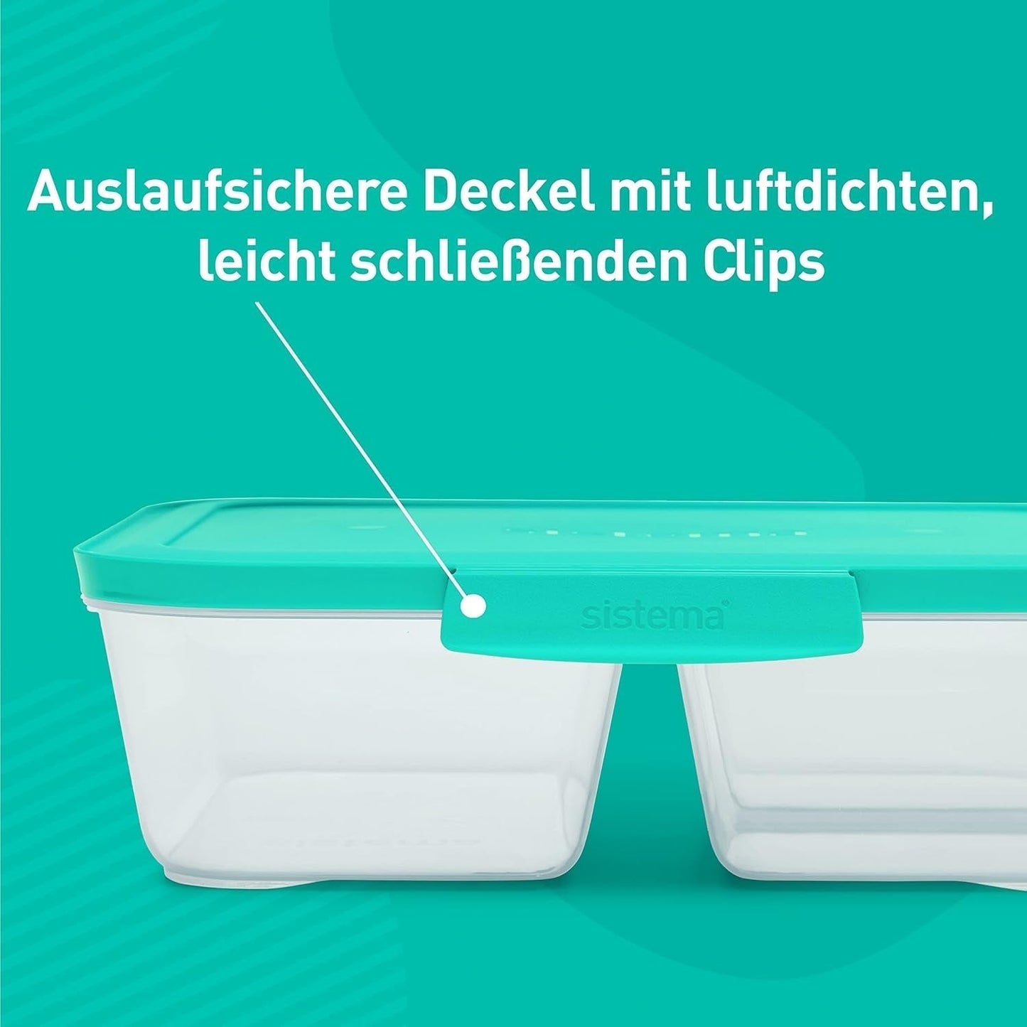 Nest IT-System-Vorratsbehälter für Lebensmittel, Meal-Prep-Boxen | 1,9 Liter luftdichte Aufbewahrungsbehälter mit DREI Fächern und Deckeln | BPA-frei | Grün | 5 Stück Naty Shop Lebensmittel-Aufbewahrungsboxen