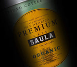 Saula Premium-Kaffeebohnen, Packung mit 2 Kartons x 500 g. 100 % Bio-Arabica