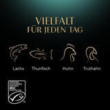 SHEBA Nature's Collection in Gravy – Hochwertiges Nassfutter für Katzen, feine Sorte (MSC) in Portionsbeuteln – 72 x 85 g