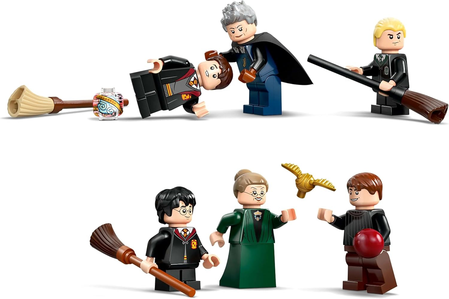 Schloss Hogwarts LEGO Harry Potter: Flugstunden-Abenteuerspielset mit 6 Minifiguren zum Sammeln, darunter Draco Malfoy und Professor McGonagall Rollenspielset für Jungen und Mädchen ab 9 Jahren 76447 Bausets Besuchen Sie den LEGO-Store