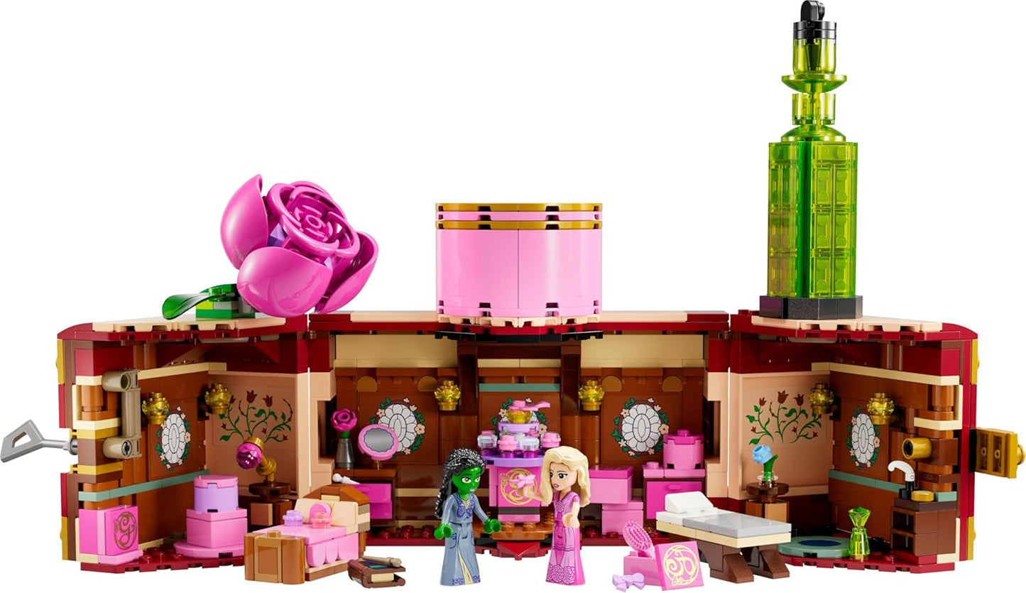 LEGO Schlafzimmer der bösen Glinda und Elphaba – Puppenhaus mit 2 Mini-Puppen von Witches of Oz, coolen Accessoires wie Blumen und Outfits – Kreatives Spielzeug für Mädchen ab 8 Jahren und Fans – 75683 Bausätze Besuchen Sie den LEGO-Store