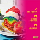 Decocino Neon Lebensmittelpaste Rot – Hochdosierte Lebensmittelfarbe – Zum Einfärben von Kuchen, Muffins, Cupcakes – Geschmacksneutral