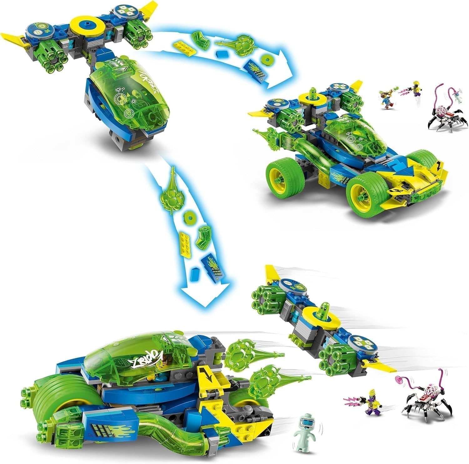 LEGO Dreamzzz Mateo mit Z-Blob Action Racer, 2-in-1-Fantasy-Spielset mit Fahrzeugen, Minifiguren und Traumkreaturen für Kinder ab 8 Jahren, Geschenk für Jungen und Mädchen 71491 Bausets Beuche the LEGO-Store