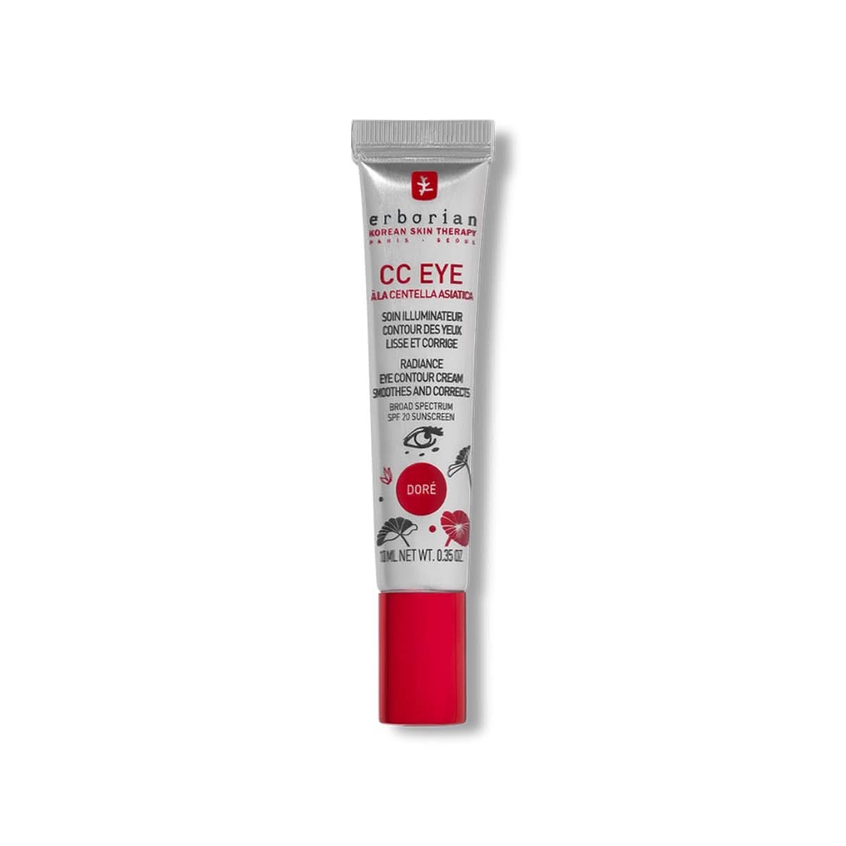 Erborian - CC Eye Cream Gold mit Centella Asiatica - Korrektur der Augenkontur Kosmetik und Schönheit Naty Shop Cc Eye Gold
