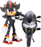 Sonic 3 The Movie Shadow Figur, 15 cm, beweglich, inklusive Shadow Mobile von Jakks Pacific, Akustik, Schwarz Actionfiguren Naty Shop