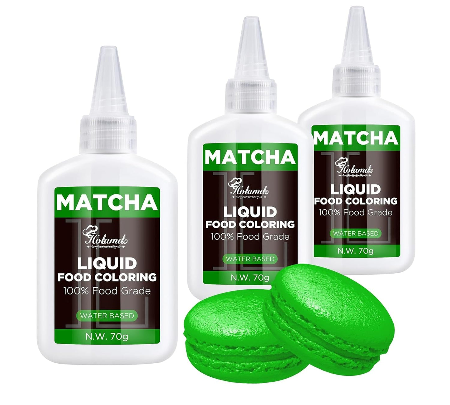 Flüssige Lebensmittelfarbe, Red Velvet Lebensmittelfarben-Set zum Backen von Kuchen, Makronen, Keksen, Lebensmittelfarbe zum Dekorieren von Kuchen, Flüssigkeit zum Färben von Getränken (70 g x 3)