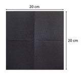 Saten Ser22104961 Coktail-Serviette, 20 x 20, 2-lagig, 1/4-Faltung, 100 Servietten, Punta-Punta, Schwarz