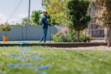 Goodyear – 30 m flexibler, verdrehungsfreier und leichter 3-lagiger Gartenschlauch aus Latex und hochdichtem Textil, ½"- und ¾"-Schnellkupplungen + 7-Funktions-Spritzpistole