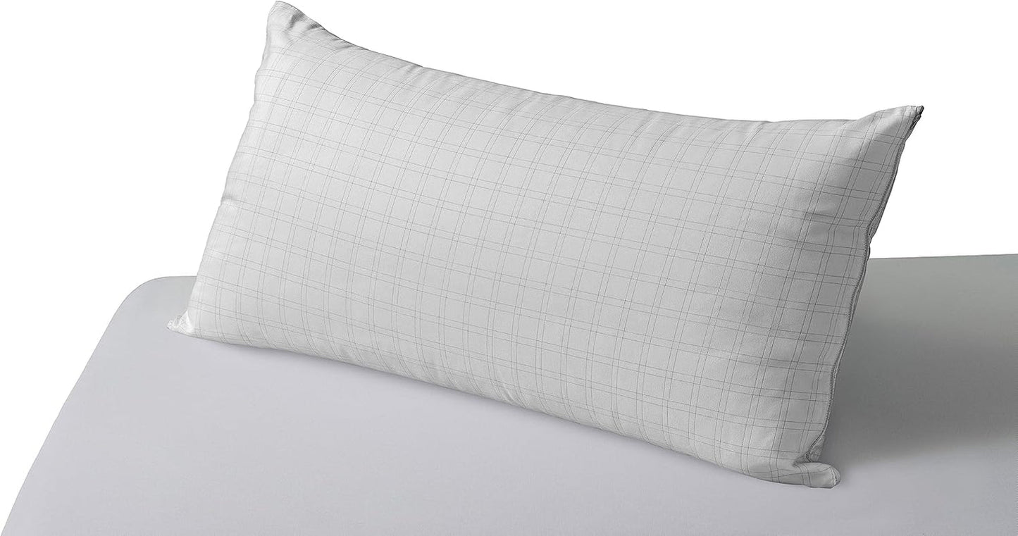 Savel, Anti-Stress-Kissen mit doppeltem Bezug, mittlere Festigkeit, 105 x 40 cm Naty Shop Standardkissen Weiß 70