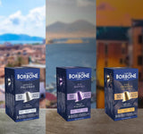 Caffè Borbone Verkostung Kit, 90 Aluminiumkapseln: 30 Mia Napoli, 30 Ciao Venezia, 30 Magica Palermo, (3 x 30 Stück) – Kompatibel mit Kaffeemaschinen für den Hausgebrauch der Marke Nespresso®*
