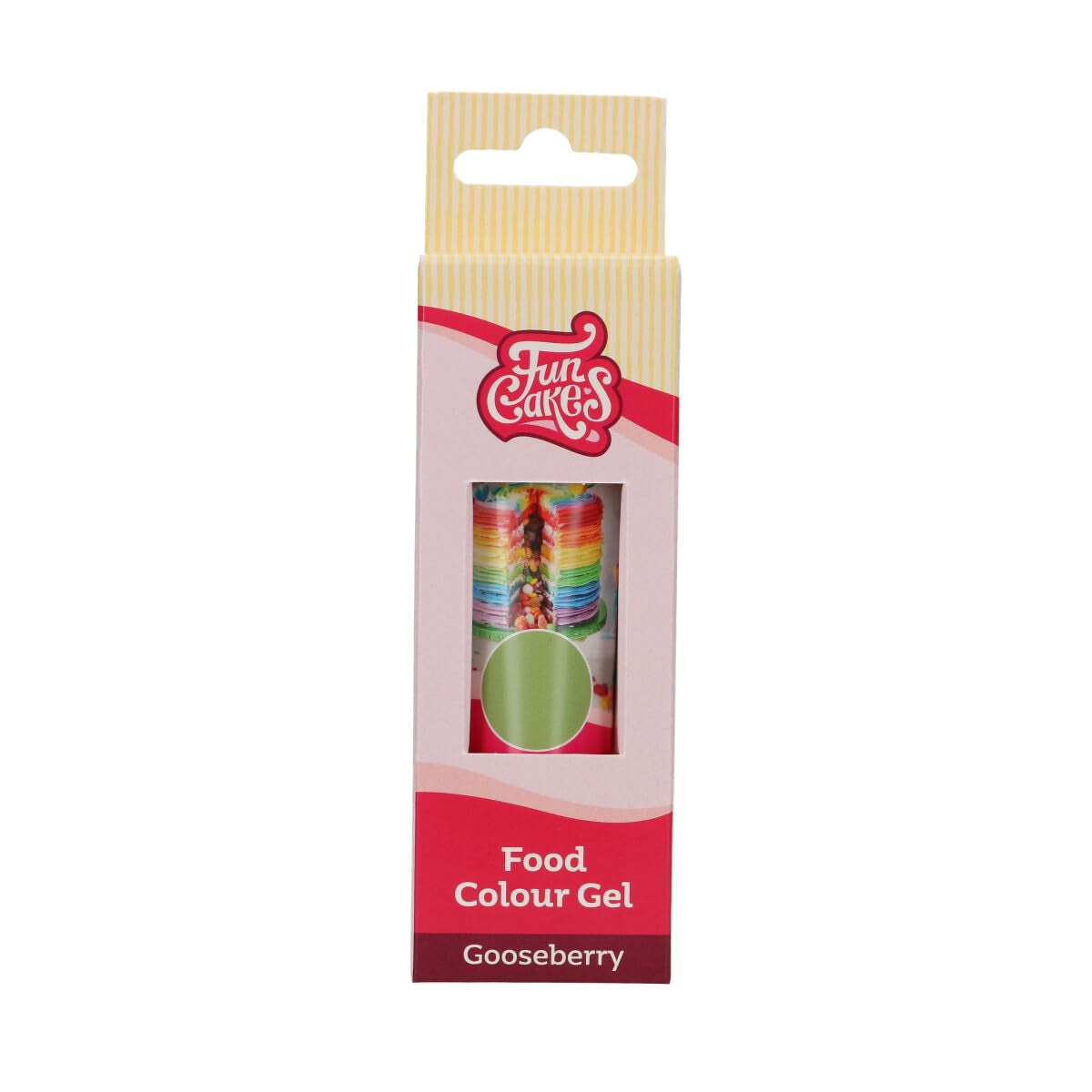 Funcakes Gel Stachelbeer-Lebensmittelfarbe: Hochkonzentrierte Lebensmittelfarbe für Teig, Creme, Fondant und Marzipan. Einfache Dosierung. Ein einziger Tropfen, um lebendige Farben zu erzeugen. Halal. 30 g.