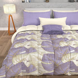 PETTI Artigiani Italiani - Winterdecke, Winterdecke, einfache Steppdecke, doppelseitig, einfarbig und digital bedruckt, 100 % hypoallergene Mikrofaser, hergestellt in Italien. Steppdecken und Steppdecken Naty Shop Tropical Purple Einzelbett
