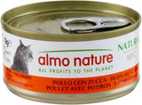 Almo Nature HFC Natürliches Nassfutter für Katzen – Verschiedene Rezepte mit Huhn – 6 x 70 g